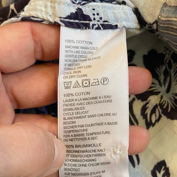 Tommy Bahama Shirt Mens Size Large Blue Plaid Flip Cuffs Button Up Long Sleeve - Picture 7 of 10